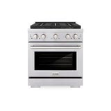 ZLINE 30 in. 4.2 cu. ft. Paramount Gas Range with 4 Burner DuoPro™ Cooktop and Convection Gas Oven in Stainless Steel (PSGR30) - (PSGR30) -