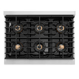 36 in. 5.2 cu. ft. Paramount Gas Range with 6 Burner DuoPro™ Cooktop and Convection Gas Oven - (PSGR36) -