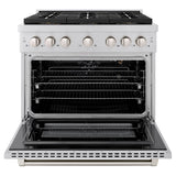 36 in. 5.2 cu. ft. Paramount Gas Range with 6 Burner DuoPro™ Cooktop and Convection Gas Oven - (PSGR36) -