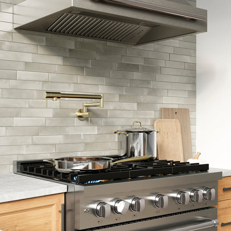 36 in. 5.2 cu. ft. Paramount Gas Range with 6 Burner DuoPro™ Cooktop and Convection Gas Oven - (PSGR36) -