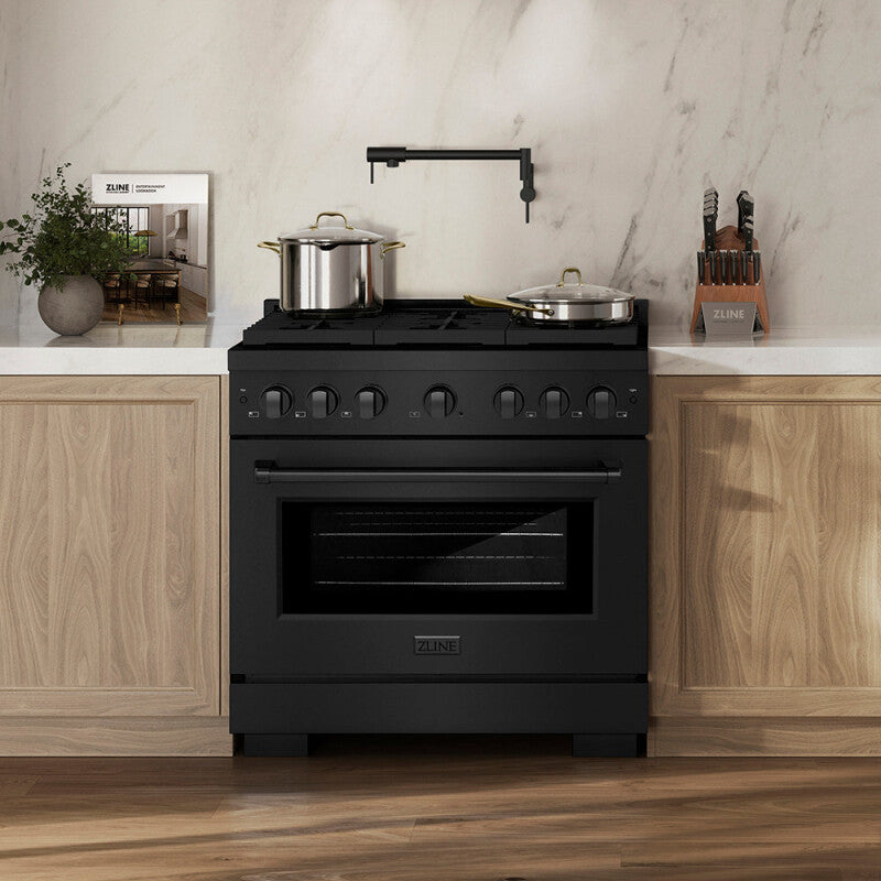 36 in. 5.2 cu. ft. Paramount Gas Range with 6 Burner DuoPro™ Cooktop and Convection Gas Oven - (PSGRB36) -