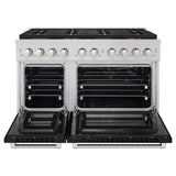 48 in. 6.7 cu. ft. Paramount Gas Range with 8 Burner DuoPro™ Cooktop and Dual Ovens with Black Matte Doors - (PSGRBLM48) -