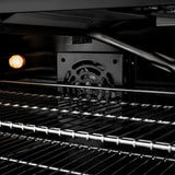 ZLINE Autograph Edition 30 in. 4.2 cu. ft. Paramount Gas Range with 4 Burner DuoPro™ Cooktop and Convection Gas Oven in Black Stainless Steel and Polished Gold Accents (PSGRBZ-30-G) - (PSGRBZ30G) -