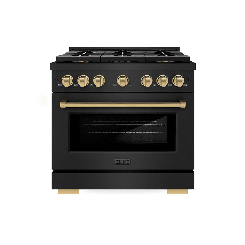 Autograph Edition 36 in. 5.2 cu. ft. Paramount Gas Range with 6 Burner DuoPro™ Cooktop and Convection Gas Oven - (PSGRBZ36CB) -