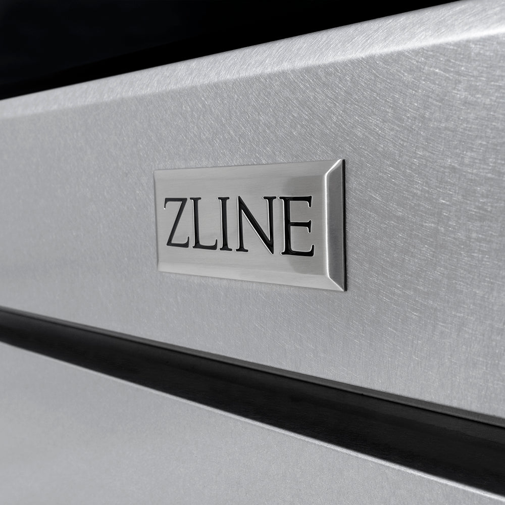 ZLINE Autograph Edition 48 in. 6.7 cu. ft. Paramount Gas Range with 8 Burner DuoPro™ Cooktop and Dual Ovens in Satin Stainless Steel and Matte Black Accents (PSGRSZ-48-MB) - (PSGRSZ48MB) -