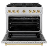 Autograph Edition 36 in. 5.2 cu. ft. Paramount Gas Range with 6 Burner DuoPro™ Cooktop and Convection Gas Oven - (PSGRZ36CB) -