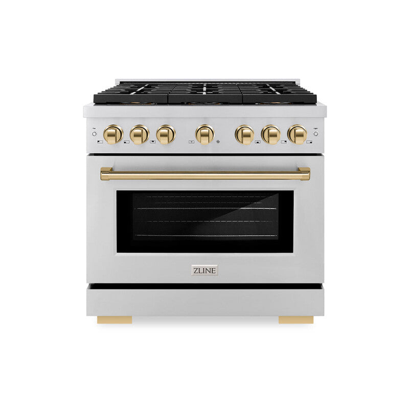 Autograph Edition 36 in. 5.2 cu. ft. Paramount Gas Range with 6 Burner DuoPro™ Cooktop and Convection Gas Oven - (PSGRZ36G) -