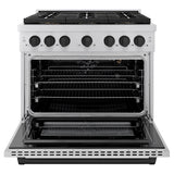 Autograph Edition 36 in. 5.2 cu. ft. Paramount Gas Range with 6 Burner DuoPro™ Cooktop and Convection Gas Oven - (PSGRZ36MB) -