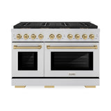 Autograph Edition 48 in. 6.7 cu. ft. Paramount Gas Range with 8 Burner DuoPro™ Cooktop and Dual Ovens - (PSGRZ48CB) -