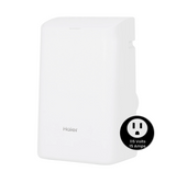 Haier 11,000 BTU Portable Air Conditioner for Medium Rooms up to 450 sq ft. (7,800 BTU SACC) - (QPCA11YBMW)
