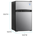 3.1 cu. ft. Compact Refrigerator - (RA31B3S) - AVANTI