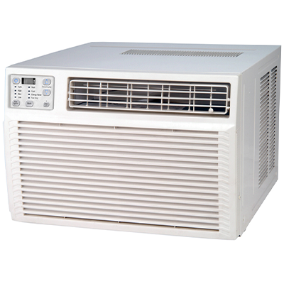 Comfort-Aire RAH-123R 12,000 BTU window heat pump air conditioner, front view