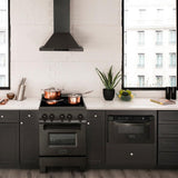 24" 2.8 cu. ft. Induction Range with a 3 Element Stove and Electric Oven - (RAINDBS24) -