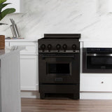 24" 2.8 cu. ft. Induction Range with a 3 Element Stove and Electric Oven - (RAINDBS24) -
