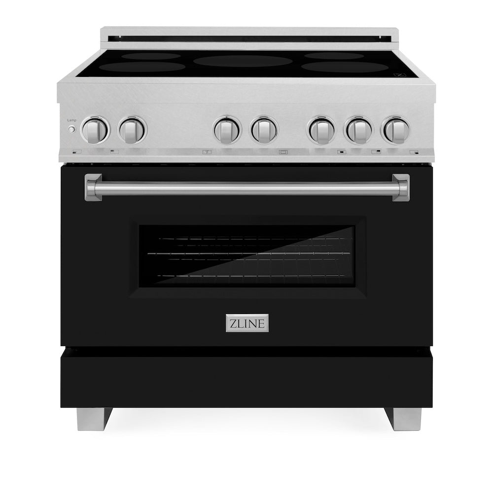 36" 4.6 cu. ft. Induction Range with a 4 Element Stove and Electric Oven - (RAINDSBLM36) -