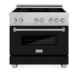 36" 4.6 cu. ft. Induction Range with a 4 Element Stove and Electric Oven - (RAINDSBLM36) -