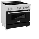 36" 4.6 cu. ft. Induction Range with a 4 Element Stove and Electric Oven - (RAINDSBLM36) -