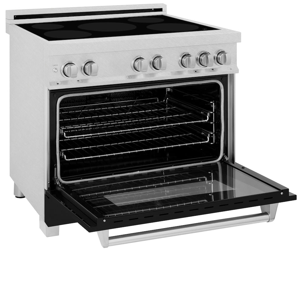 36" 4.6 cu. ft. Induction Range with a 4 Element Stove and Electric Oven - (RAINDSBLM36) -