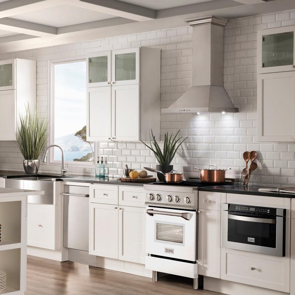 24" 2.8 cu. ft. Induction Range with a 3 Element Stove and Electric Oven - (RAINDWM24) -