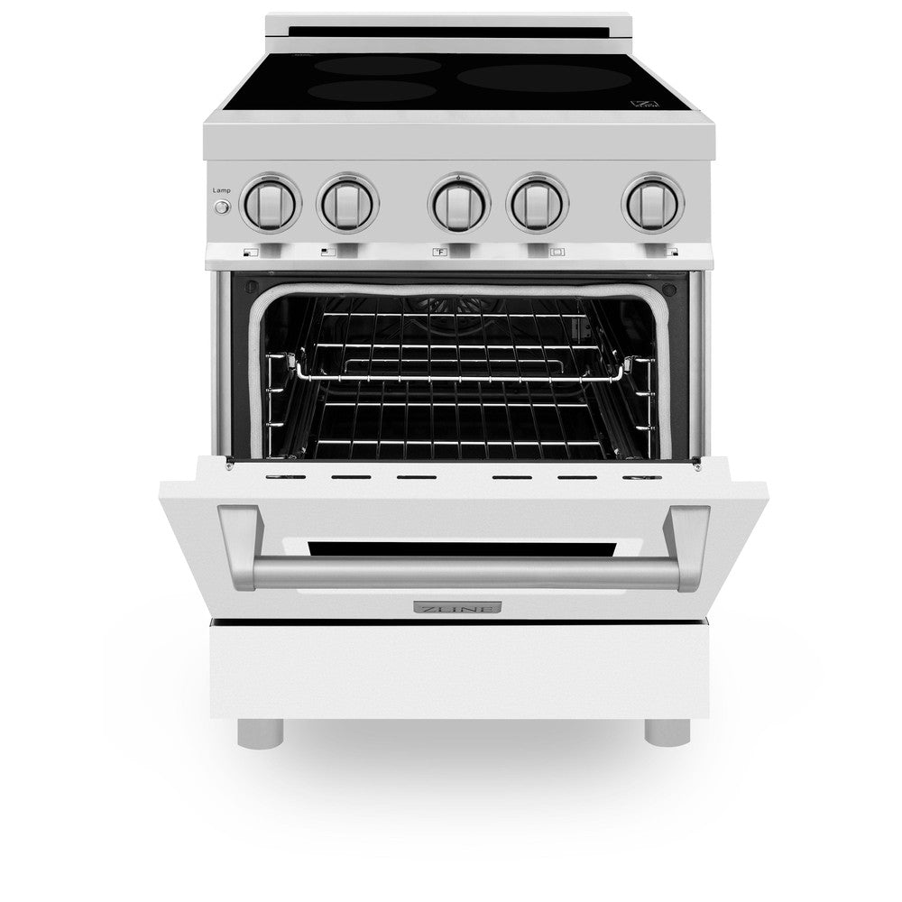 24" 2.8 cu. ft. Induction Range with a 3 Element Stove and Electric Oven - (RAINDWM24) -