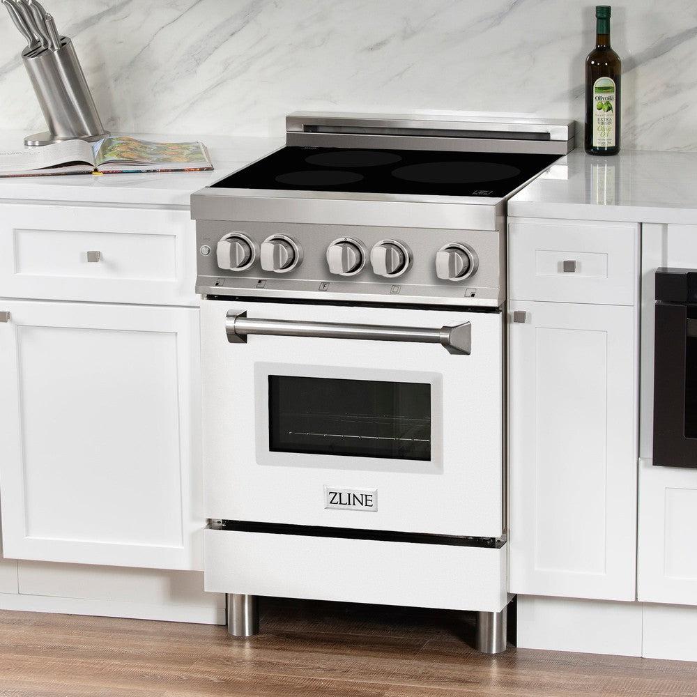 24" 2.8 cu. ft. Induction Range with a 3 Element Stove and Electric Oven - (RAINDWM24) -