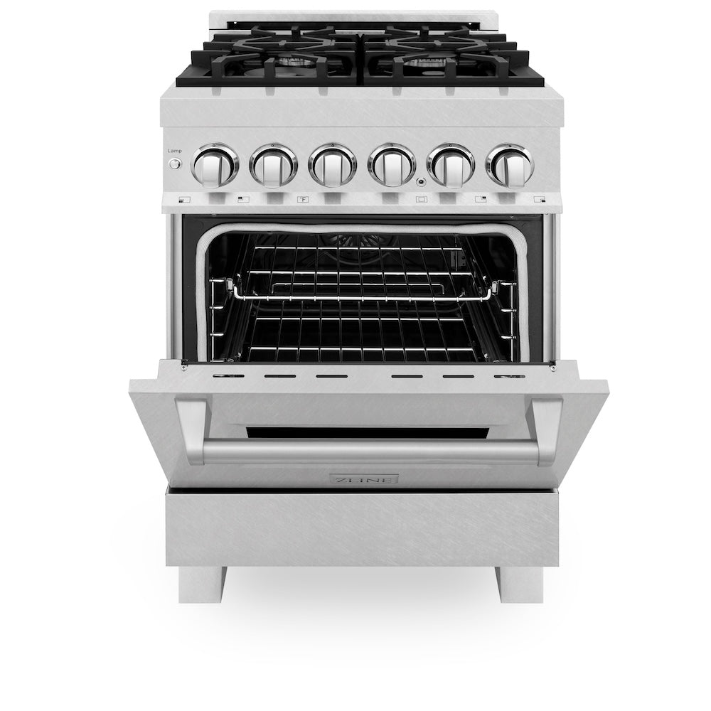 24" 2.8 cu. ft. Dual Fuel Range with Gas Stove and Electric Oven - (RASSN24) -