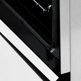 24" 2.8 cu. ft. Dual Fuel Range with Gas Stove and Electric Oven in DuraSnow® Stainless Steel (RAS-24) - DuraSnow® With Matte Door - (RASWM24) -