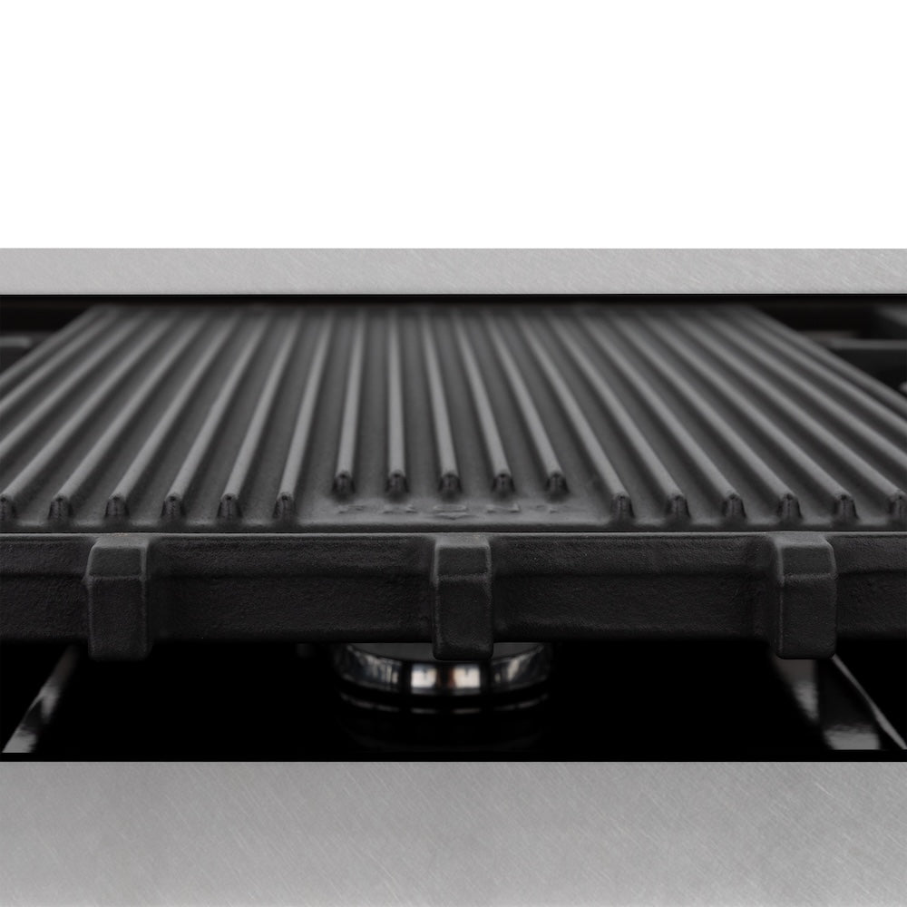 AutographEdition 48 in. 6.0 cu. ft. Dual Fuel Range with Gas Stove and Electric Oven in Fingerprint Resistant Stainless Steel with Black Matte Door and Polished Gold Accents - (RASZBLM48G) -