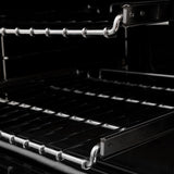 AutographEdition 48" 6.0 cu. ft. Dual Fuel Range with Gas Stove and Electric Oven in Stainless Steel with Black Matte Door and Polished Gold Accents - (RAZBLM48G) -