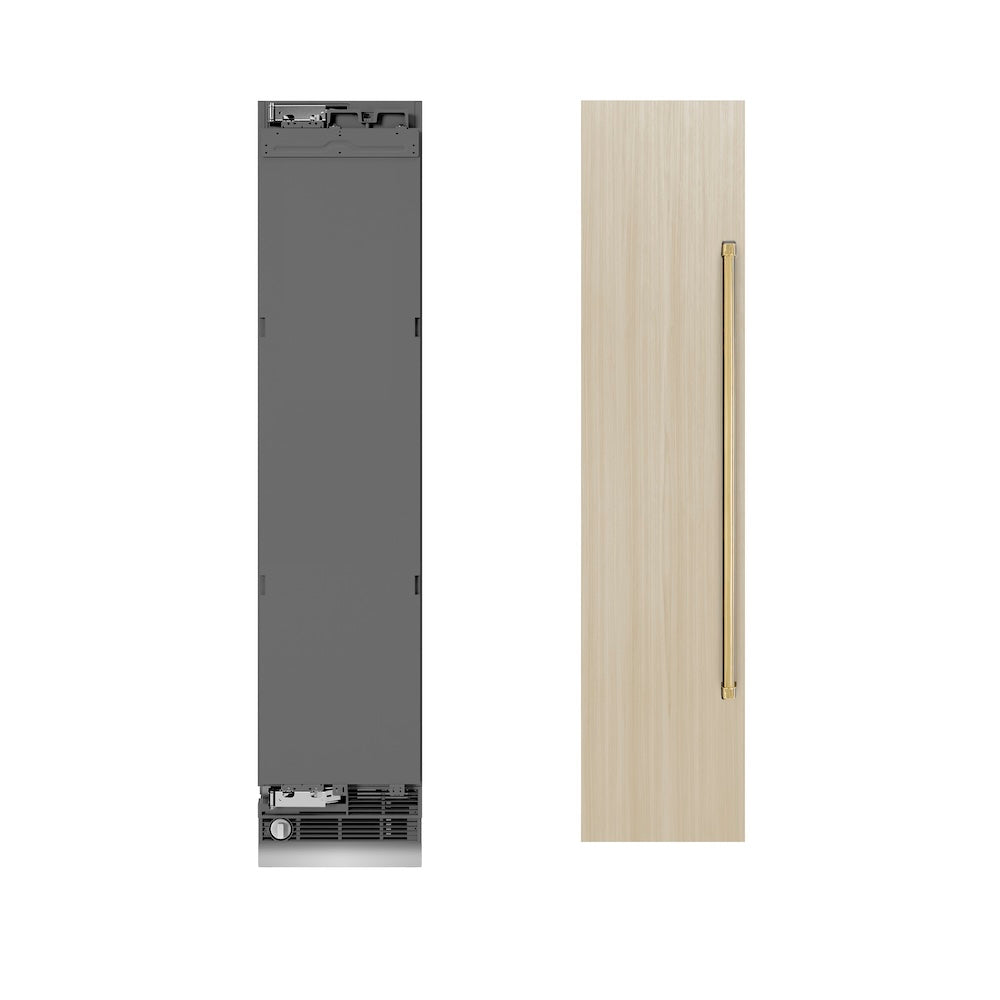 Autograph Edition 18 in. 8.6 cu. ft. Panel Ready Left Hinge Column Freezer with Graphite Gray Interior and Polished Gold Accents - (RBCFVLZ18G) -