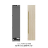 Autograph Edition 18 in. 8.6 cu. ft. Panel Ready Right Hinge Column Freezer with Graphite Gray Interior and Polished Gold Accents - (RBCFVRZ18G) -