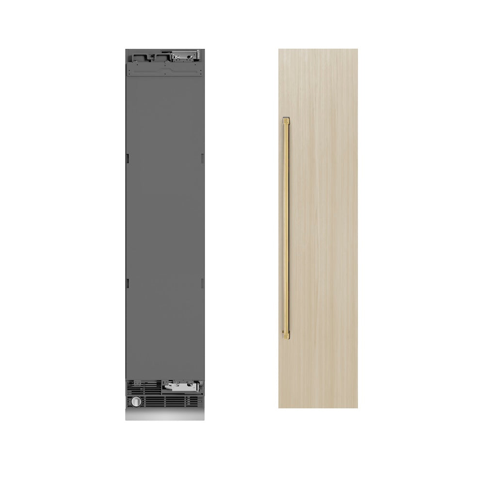 Autograph Edition 18 in. 8.6 cu. ft. Panel Ready Right Hinge Column Freezer with Graphite Gray Interior and Polished Gold Accents - (RBCFVRZ18G) -