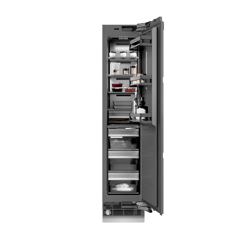 Autograph Edition 18 in. 8.6 cu. ft. Panel Ready Right Hinge Column Freezer with Graphite Gray Interior and Matte Black Accents - (RBCFVRZ18MB) -