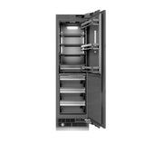 ZLINE Autograph Edition 24 in. 12.5 cu. ft. Panel Ready Column Refrigerator with Graphite Gray Interior and Polished Gold Accents (RBCRVZ-24-G) - (RBCRVZ24G) -