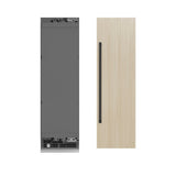 ZLINE Autograph Edition 24 in. 12.5 cu. ft. Panel Ready Column Refrigerator with Graphite Gray Interior and Matte Black Accents (RBCRVZ-24-MB) - (RBCRVZ24MB) -