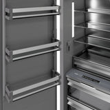 ZLINE Autograph Edition 30 in. 16.7 cu. ft. Panel Ready Column Refrigerator with Graphite Gray Interior and Champagne Bronze Accents (RBCRVZ-30-CB) - (RBCRVZ30CB) -