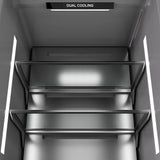 ZLINE Autograph Edition 30 in. 16.7 cu. ft. Panel Ready Column Refrigerator with Graphite Gray Interior and Champagne Bronze Accents (RBCRVZ-30-CB) - (RBCRVZ30CB) -