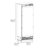 ZLINE Autograph Edition 30 in. 16.7 cu. ft. Panel Ready Column Refrigerator with Graphite Gray Interior and Polished Gold Accents (RBCRVZ-30-G) - (RBCRVZ30G) -