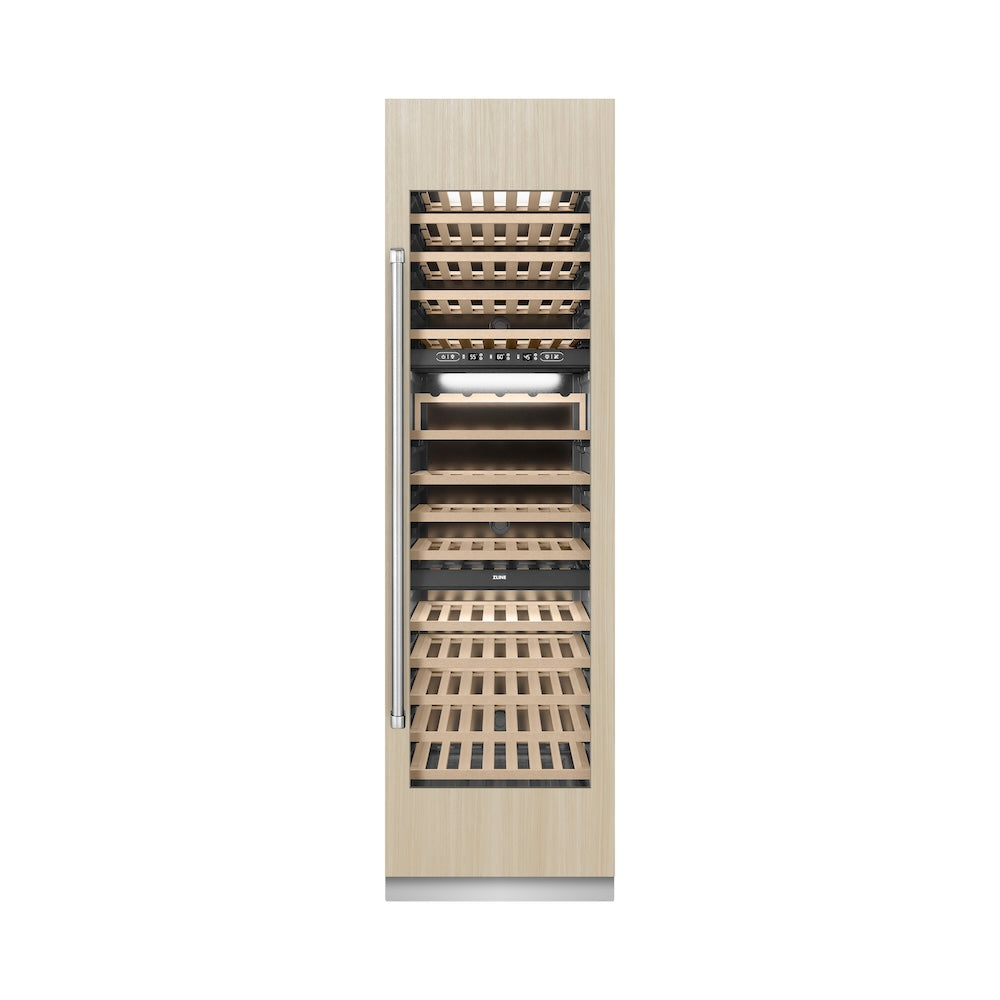 ZLINE 24 in. 12.4 cu. ft. Triple Zone 100 Bottle Panel Ready Column Wine Cooler (RBCWV-24) - (RBCWV24) -