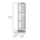 ZLINE 24 in. 12.4 cu. ft. Triple Zone 100 Bottle Panel Ready Column Wine Cooler (RBCWV-24) - (RBCWV24) -
