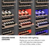 ZLINE 24 in. 12.4 cu. ft. Triple Zone 100 Bottle Panel Ready Column Wine Cooler (RBCWV-24) - (RBCWV24) -