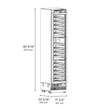 ZLINE 18 in. 9.0 cu. ft. Triple Zone 68 Bottle Panel Ready Left Hinge Column Wine Cooler (RBCWVL-18) - (RBCWVL18) -