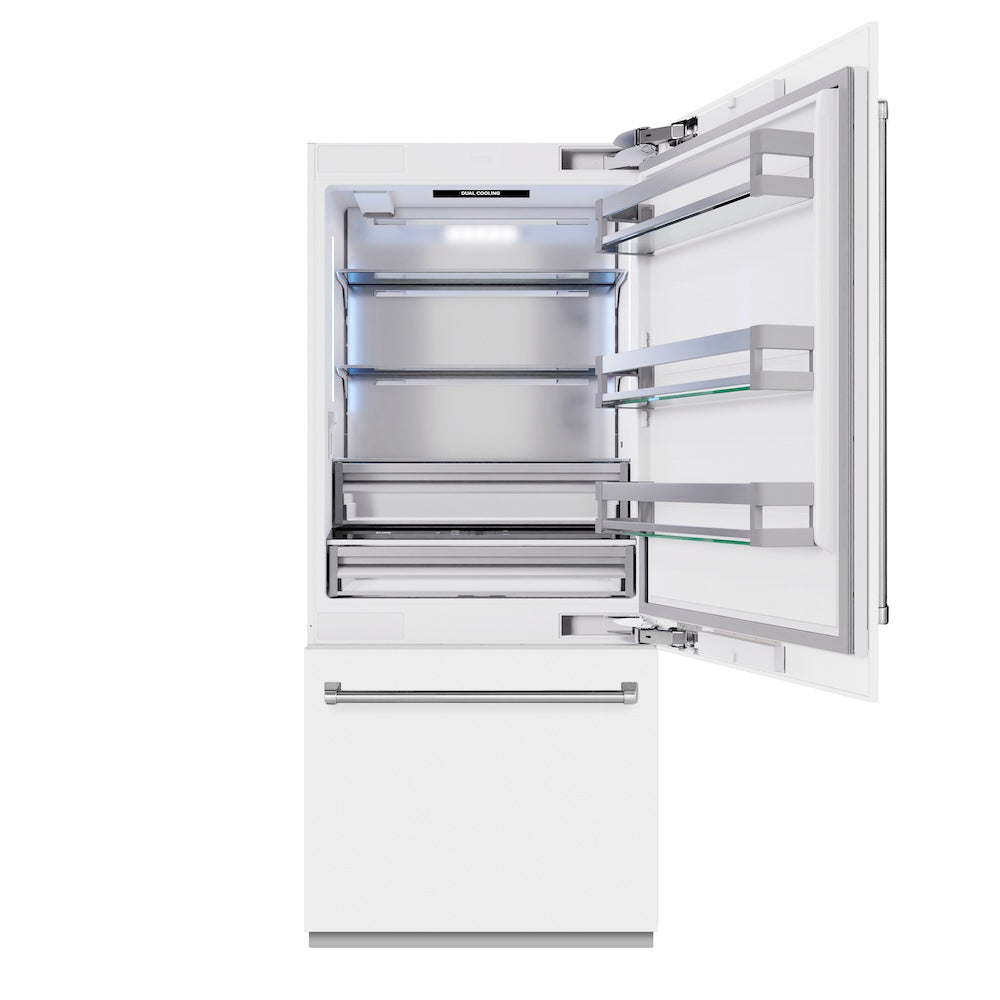 36 in. 19.8 cu. ft. Built-In Bottom Freezer Refrigerator with Water Dispenser and Ice Maker - (RBITWM36) -