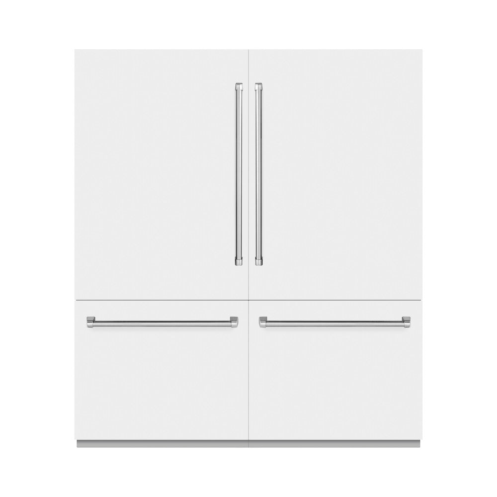 72 in. 39.6 cu. ft. French Door Built-In Bottom Freezer Refrigerator with Water Dispensers and Ice Makers - (RBITWM72) -