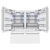 72 in. 39.6 cu. ft. French Door Built-In Bottom Freezer Refrigerator with Water Dispensers and Ice Makers - (RBITWM72) -