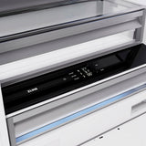 ZLINE Autograph Edition 72 in. 39.6 cu. ft. Panel Ready French Door Built-In Bottom Freezer Refrigerator with Water Dispensers and Ice Makers and Champagne Bronze Accents (RBITZ-72-CB) - (RBITZ72CB) -