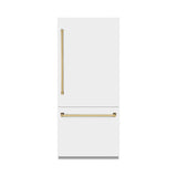 Autograph Edition 36 in. 19.8 cu. ft. Built-In Bottom Freezer Refrigerator with Water Dispenser and Ice Maker - (RBITZWM36G) -