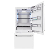 Autograph Edition 36 in. 19.8 cu. ft. Built-In Bottom Freezer Refrigerator with Water Dispenser and Ice Maker - (RBITZWM36MB) -