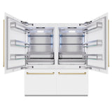 Autograph Edition 72 in. 39.6 cu. ft. French Door Built-In Bottom Freezer Refrigerator with Water Dispensers and Ice Makers - (RBITZWM72CB) -