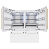 Autograph Edition 72 in. 39.6 cu. ft. French Door Built-In Bottom Freezer Refrigerator with Water Dispensers and Ice Makers - (RBITZWM72G) -
